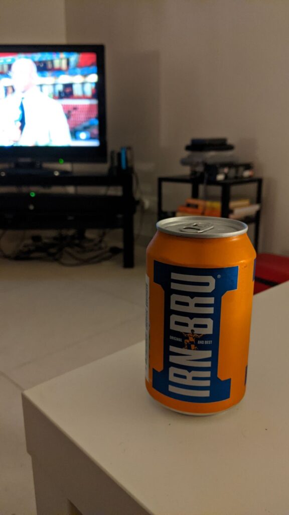 A can of Irn Bru