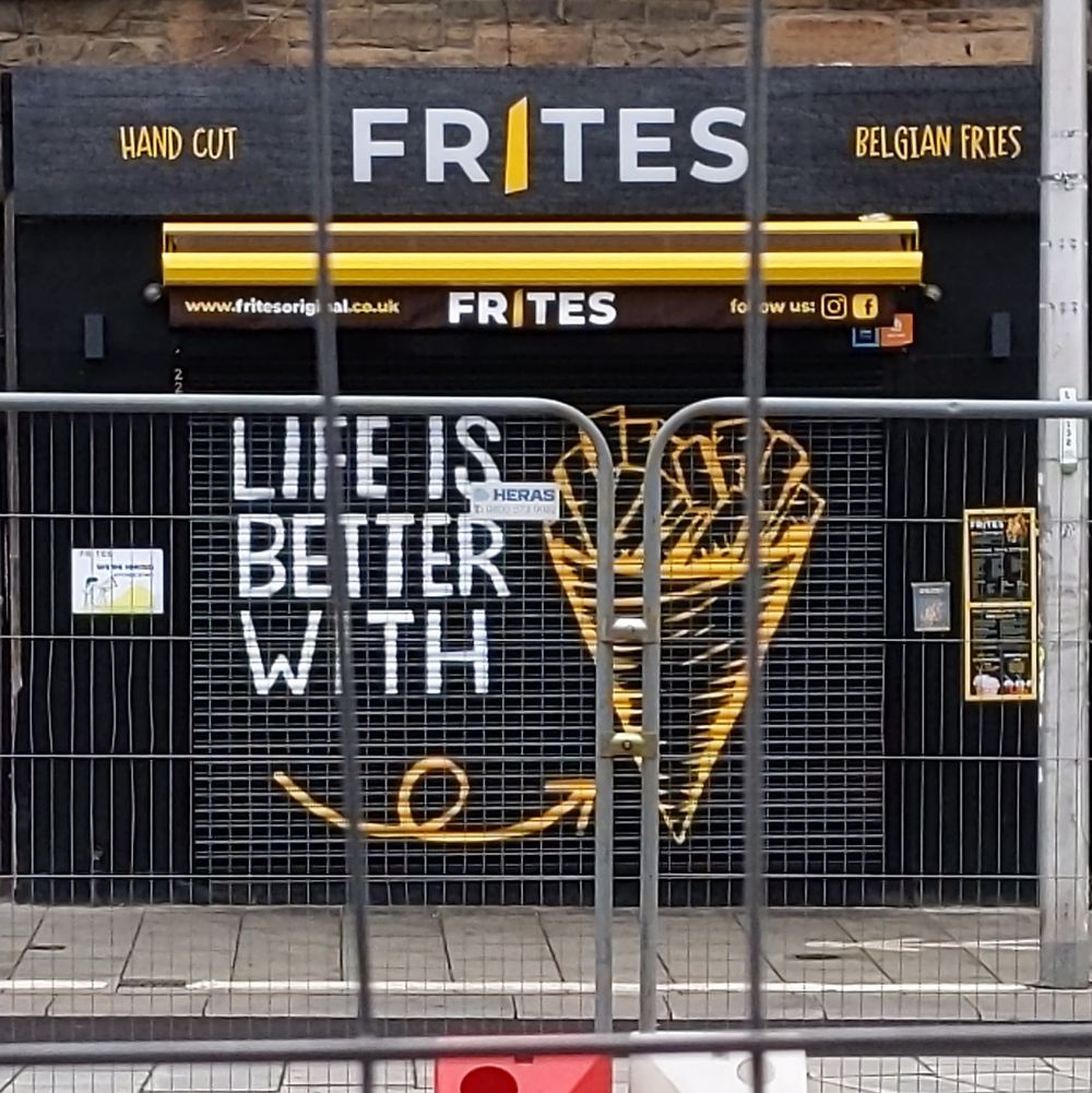 Une friterie en Edimbourg